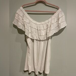Lane Bryant white off shoulder top. size 26/28